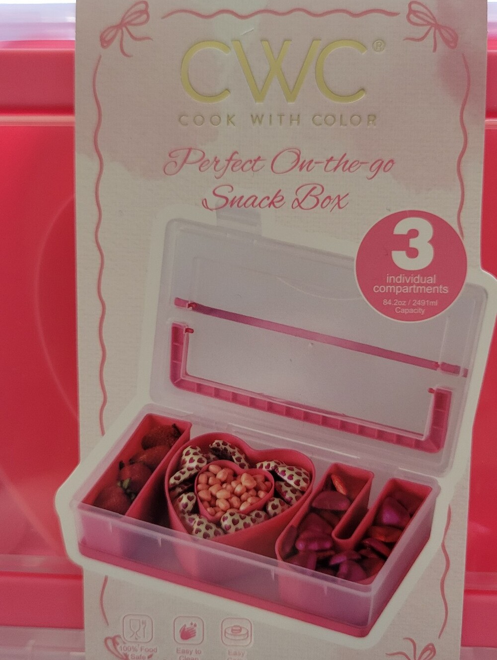CWC Pink Heart-Shaped and Rectangular Food Storage Set - Picture 9 of 12